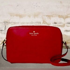 kate spade ♠️ Red Harper Crossbody Bag with chic design and versatile style-NWOT